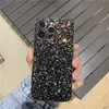 Sparkle Vogue Telefon Futerał na iPhone 14 13 12 Pro Max Trwały brokat Pełny ochrona miękka zderzak Świecąca tylna okładka