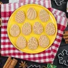 베이킹 몰드 10pcs 부활절 잼 쿠키 커터 비스킷 몰드 세트 계란 스탬프와 엠보셔 3D 핸드 홈 DIY 도구