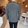 Mäns kostymer Blazers S-5XL 2023 High-End Brand Boutique Fashion Striped Formal Business Blazer kostym Jacket Groom Wedding Dress Party Coat