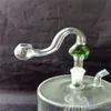 Bending peach pot Wholesale Glass bongs Oil Burner Glass Water Pipes Oil Rigs Smoking