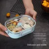 Dinnerware Sets 304 Stainless Steel Lunch Box Insulation Bag Korean Children Student Office Worker Female 1-Layer Compartment