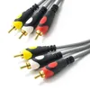 1,5 m 3 m 5 m 10 m ljudkabel Pure koppargrå ljudkabel Högtalarkabel 3,5/2RCA -kabel od 13,5 mm tjock