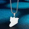 Collane con ciondolo QIAMNI Mappa del paese asiatico Siria Collana Pride I Heart Love Capital Of Syrians City Choker Souvenir Charm Jewelry