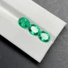 Diamants en vrac Meisidian ovale taille brillant 8x6mm 1 bague en pierre émeraude verte Muzo cultivée 230320