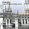 ZONESUN Automatic Filling Sealing Machine Small Anti-aging Essence Vitamin Glass Ampoule Bottles Hot-melt Packing