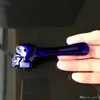 Tubi di fumo Tubo di osso a fondo piatto colorato holesale Bong di vetro Accessori Fumo di pipa ad acqua