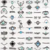 Cluster Rings Bulk Lots 60pcs Style Mix Bohemia Stone Vintage Women Luxury Charm Adjustable Gifts Jewelry Finger Accessories Wholesale