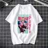 メンズTシャツEUサイズ100％コットンメンTシャツチェーンソーマントップスジャパンスタイルアニメマンガサマーブラックショートスリーブTシャツ女性230321