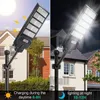 Lampadaires solaires éclairage extérieur 3 Modes étanche IP65 PIR capteur de mouvement LED lumières de jardin éclairage de rue extérieur