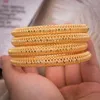 Brazalete 1 unids/lote, pulsera de cobre de Color dorado para mujer, pulseras para hombre, Etiopía, África, India, Dubái, regalo de joyería