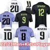 22 23 Soccer Jerseys Fans Player Version 3rd BENZEMA reAL mADRIds 2022 2023 finals champions 14 kit RODRGO camiseta VINI JR TCHOUAMENI CAMAVINGA kids football shirt