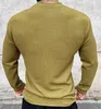 T-shirts pour hommes Mode Hommes T-shirts à manches longues O-Cou Solide Casual Printemps Automne T-shirts Chemise Lâche Surdimensionné Tops Streetwear Plus Taille 3XL