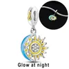 925 Siver Koraliki Charki dla Pandora Charm Branselets Designer dla kobiet Chameleon Glowworm Bulb 925 Srebrny Dangle