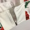 Coletes femininos com estampa de flores Conjuntos de vestidos estilo top tubinho cintura alta saia moda ternos