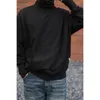 Men's Hoodies Second Order Turtle Neck Sweatshirt Vintage-Inspired Men Oversize Sweat Pullover