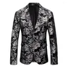 Herenpakken 2023 Fashion Heren Leisure Boutique Slim Bronzing Suite Coat / Male Party Fit Dress Blazers Jacket