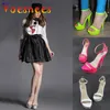 Sandaler kvinnor 2023 Candy Colors Sexig fotledsplattform Summer Gladiator One Word Band High Heel 14.8cm Party Wedding Shoes