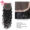 Top Quality Brazilian Virgin Human Raw Hair Bundles with Lace closure Water Wave Bundles with Closure Weaving Free Shipping