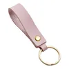 Keychains Women Men Lanyard Pendant Keyholder Gift Business Portable Anti Lost Strap Keyring Pu Leather Fashion Jewelry Key kedja Simple