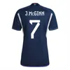 Euro 24 Skottland 150 -årsjubileum Soccer Jersey Blue Special Edition 2024 2025 Football Shirt 24 25 Uniforms Men Kids Set Uniform