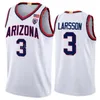 Arizona Wildcats 25 Kerr Kriisa Jersey Basquete College Basquete 3 Pelle Larsson 45 Cedric Henderson Jr 10 Azuolas tubelis 11 oumar ballo 0 Courtney Ramey costurado na camisa NCAA