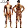 موضوع زي هالوين زي للرجال 3D Leopard Print Print Funny Pet Animal Suits Adult Cosplay Costume Complay Bodysuit phemsuit Zentai with tail 230321
