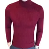 Suéteres para hombre 2023, suéter cálido de manga larga con cuello de tortuga de invierno a la moda para hombre, suéter ajustado, prendas de punto retorcidas de talla grande 3XL