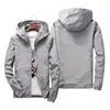 Men's Jackets Hooded Men's Jacket Solid Color Windbreaker Sunscreen Clothes Spring And Summer Sports Leisure Loose Streetwear Custom