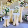 décoration Nouveau Type Papier Pliant Colonne Romaine Creative Plinthes De Mariage Dessert Table Affichage Pour La Fête De Mariage Événements Décoration imake678