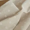 Table Cloth Flower Pattern cloth Linen Cotton with Lace Dining Cover ritual rectangular waterproof tablecloth 230321