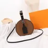 5a Designer Boite Chapeau Runde Tasche Kuchen Rindsleder Schulter Umhängetaschen Nano Handtaschen Clutchs Frauen Telefon Kamera Geldbörsen