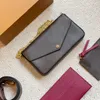 Designer lyxväska Felicie Pochette tre-i-ett axelkedja underarm väska läder Joker högkvalitativ messenger bag kuvertväska