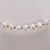 Chaînes en gros réel 7-8mm taille collier de perles naturelles de culture d'eau douce beau cadeau de fête pour les femmes femmes filles