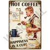 Tin Sign Coffee Retro Poster Vintage Wall Poster Metal Sign Decorative Wall Plate Plaque Metal Vintage Accessories 30x20cm W03