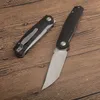 1 pièces couteau pliant de poche D2 Satin Tanto Point lame CNC G10/tôle d'acier inoxydable poignée roulement à billes Camping en plein air randonnée pêche EDC couteaux