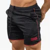 Mäns shorts andningsbara ljusnät snabba torra sportkläder gym fitness shorts män sommar bodybuilding träning man joggar märke korta byxor 230321