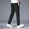 Мужские брюки повседневные мужчины весна лето Slim Fit Business Made Commory Bonders Solid Classic Straight Seview Pnts Pnts