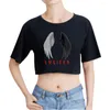 T-shirts pour femmes Lucifer saison 5 Logo T-Shirt Merch haut court nombril exposé T-Shirt surdimensionné haut col en o femmes T-Shirt drôle mode