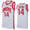 Ohio State Buckeyes 2 Bruce Thornton Jersey College Basketball 4 Sean McNeil 13 Isaac Likekele 10 Brice Sensabaugh 14 Sprawiedliwość Sueing 23 Zed Key Sched Sport NCAA