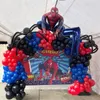 Other Event Party Supplies 1Set Balloons Garland Arch Kit Red Blue Latex Balloons Age 1-9 Kids Birthday Party Decors Superhero Theme Air Globos 230321