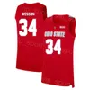 Колледж штата Огайо Buckeyes 1 Deshaun Thomas Jersey Basketball 0 Джареду Саллингер 11 Джерри Лукас 34 Калеб Вессон 10 Laquinton Ross Red White Sere Black Stitch NCAA