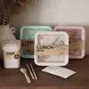 Lunch Boxes Wheat Straw Healthy Material Bento Microwave Dinnerware Food Storage Container Soup Cup School Child 230320