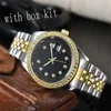 Quarz Damen Datejust Designeruhren 41 mm 36 mm Uhrwerk Uhr Iced Out Bling Lünette Diamant Montre de Luxe Herren Moissanit Luxusuhren vergoldet SB008 B23