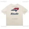 Herr t-shirts aprikos rhude r tee män kvinnor sommarstil t-shirts topps t230321