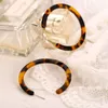 Stud Earrings Acrylic Marbled Earring Leopard Round Hoop Women Tortoise Shell Jewelry