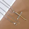 Kedjor Cross Halsband European och American Line Pendant med Jesus Women's