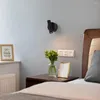 Lampa ścienna mosiężna kinkiet LED z przełącznikiem dekorat sypialnia el pokój gościnny łóżko zagłówek