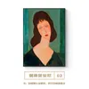 Amedeo Modigliani Wandgemälde Italienische handgemalte Frauenölgemälde literarische Retro-Figur dekorative Malerei die weltberühmten Gemälde.