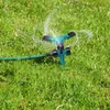 Vattenutrustning 3st/Set Lawn Sprinkler Automatisk 360 graders roterande trädgårdsvatten Sprinklers Munstycken Bevattning System Pipe Slangverktyg