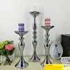 Candle Holders Flower Vase Candlestick Table Centerpieces Flower Rack Road Lead Wedding Decoration DHL Fedex Fast Shipping